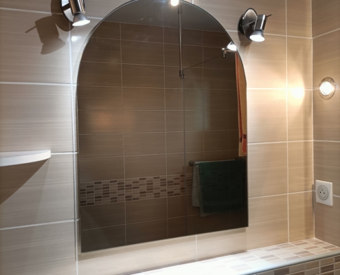 Miroir cintré sur mesure