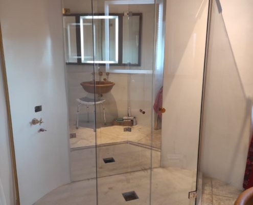 Paroi de douche sur mesure 3 cotés