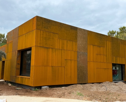 bardage en acier corten