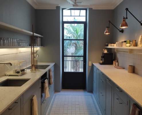 Réhabilitation menuiseries acier par SFML à la Fondation Meyer Marseille.